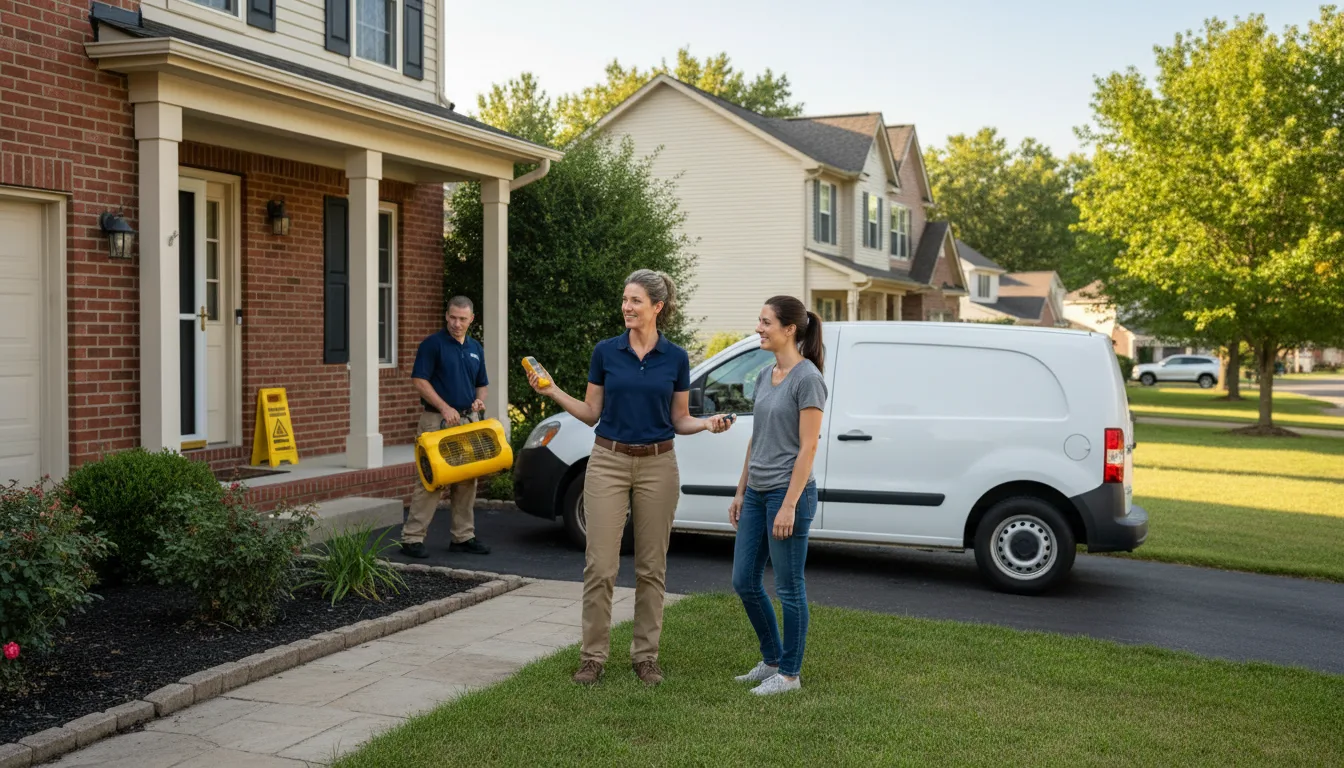 Residential water damage restoration in Coopersburg, PA
